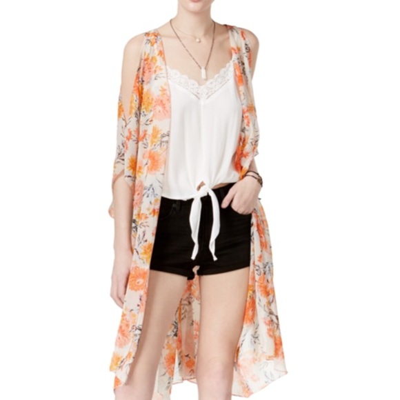 ❤️ 👘 BNWOT NEVER WORN Sheer Kimono 👘 ❤️ - Picture 2 of 7